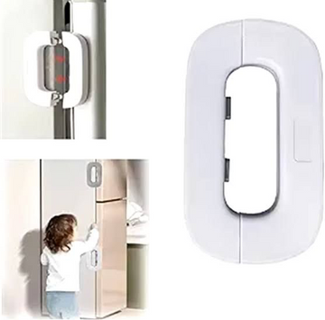 Fridge Door Locks Refrigerator Fridge Freezer Door Lock Toddler Double Safety Button Child Safety Refrigerator Lock